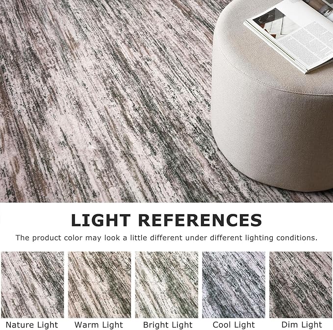 2x5 Modern Abstract Runner Rug for Hallways, Brown Green Black White Super Soft Hallway Decor Kitchen Rugs with Non-Slip, Non-Shedding Washable Rug for Hallways Entryway Bedroom Indoor