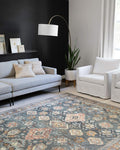 Loloi II Skye Collection SKY-10 Sea/Rust 7'-6" x 9'-6" Area Rug