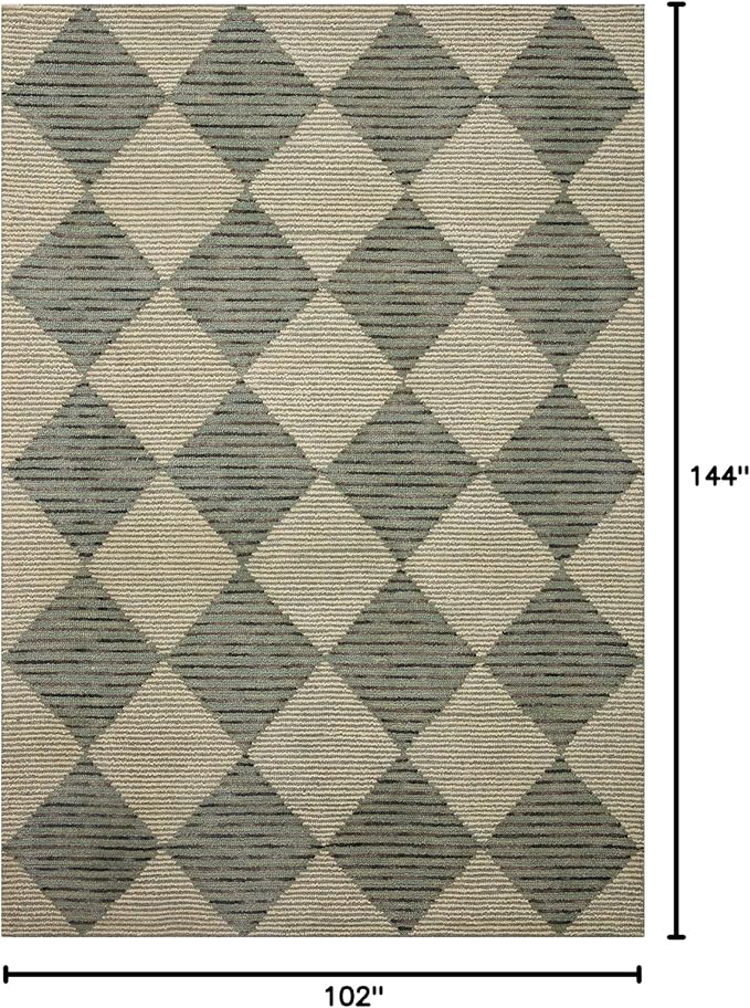 Loloi Chris Loves Julia Francis Collection FRA-01 Spa/Granite 8'-6" x 12' Area Rug