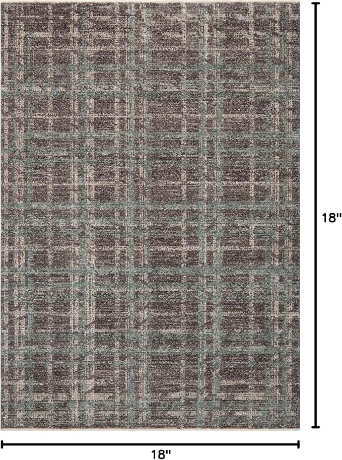 Loloi Angela Rose Ember Collection EMB-08 Espresso/Multi 18" x 18" Sample Rug