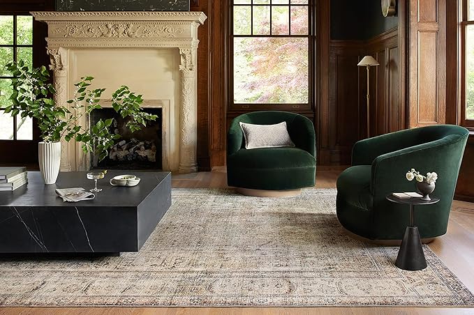 Loloi Margot Collection MAT-01 Antique/Sage 8'-6" x 11'-6" Area Rug feat. CloudPile, No-Shed Easy Clean Large Patterned Area Rug for Living Room, Bedroom, Dining Area