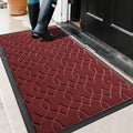 Yimobra Large Door Mat 47x32, All-Season Waterproof Doormat Outdoor Entrance, Heavy Duty Non-Slip Outside Door Mat for Garage Patio Proch Entryway Indoor, Easy Clean, Red