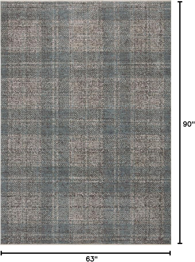Loloi Angela Rose Ember Collection EMB-09 Denim/Charcoal 5'-3" x 7'-6" Area Rug