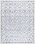 Gertmenian Indoor Boho Area Rug | Home Decor for Entryway, Bedroom, Living Room, Office, Kitchen | Non Slip, Soft, Printed Accent Rugs | Esme, Blue, 9x13 Extra Large, 24556