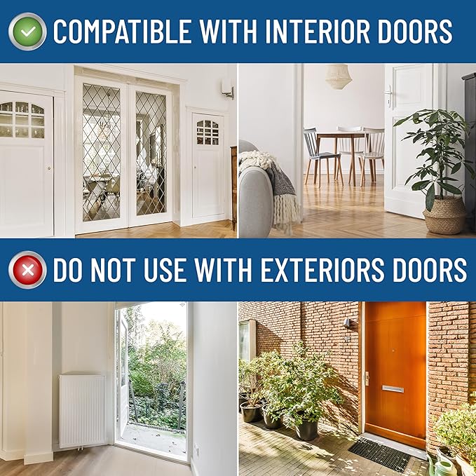 Everlasting Comfort 2 Sided Under Door Draft Stopper for Bottom of Doors - Quick Install, Keeps Heat In & Cold Air Out - Sound Proofing Foam Strip Gap Filler, Noise Blocker for Interior -Fits 30"-36"W