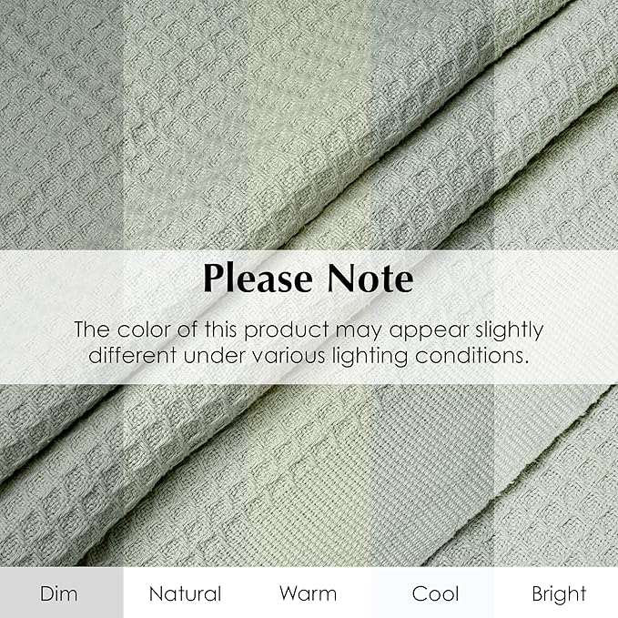 Salt Earth 100% Cotton Throw Blanket, King, 106"X92" Waffle Throws for Home, Bedrooms, Outdoor & Office Couch, Cozy Room Decor Blankets, Christmas Blankets and Throws (Sea Foam)