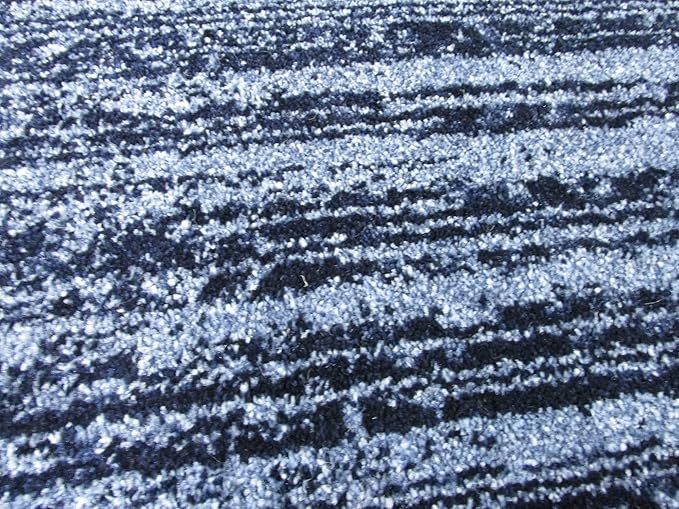 Unique Loom Del Mar Collection Area Rug - Jennifer (6' 1" Round, Blue/ Navy Blue)