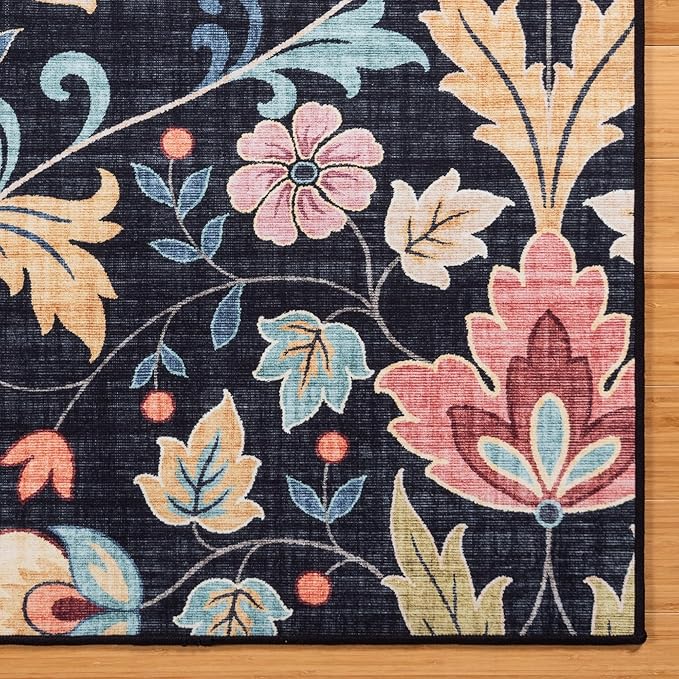 Gertmenian Indoor Boho Area Rug | Home Decor for Entryway, Bedroom, Living Room, Office, Kitchen | Non Slip, Soft, Printed Accent Rugs | Verner, Multi, 8x10 Large, 24626