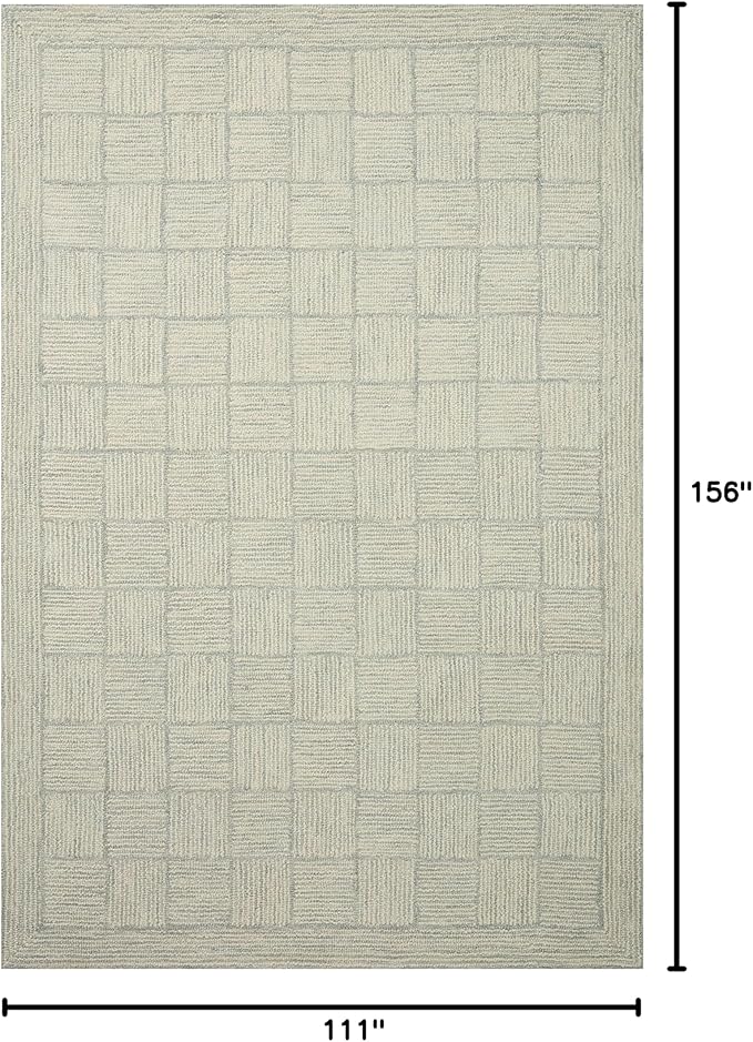 Loloi Chris Loves Julia Francis Collection FRA-03 Silver/Sky 9'-3" x 13' Area Rug