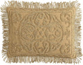 Beatrice Home Fashions Medallion Chenille Bedspread, Standard Sham, Gold