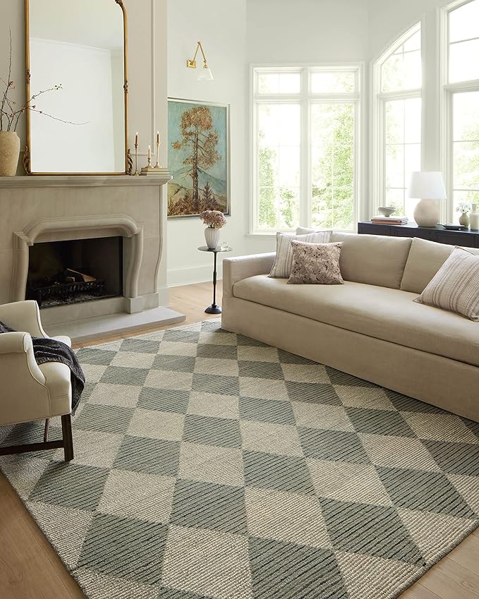 Loloi Chris Loves Julia Francis Collection FRA-01 Spa/Granite 3'-6" x 5'-6" Accent Rug
