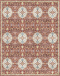 Gertmenian Indoor Bohemian Area Rug - 5x7 Standard, Non-Shedding, Ideal for High Traffic in Living Room, Bedroom, Entryway - Moroccan, Red, 26845
