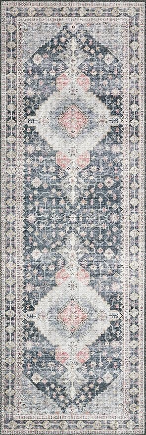 Loloi Skye Collection SKY-02 Charcoal/Multi 6'-0" x 9'-0" Area Rug