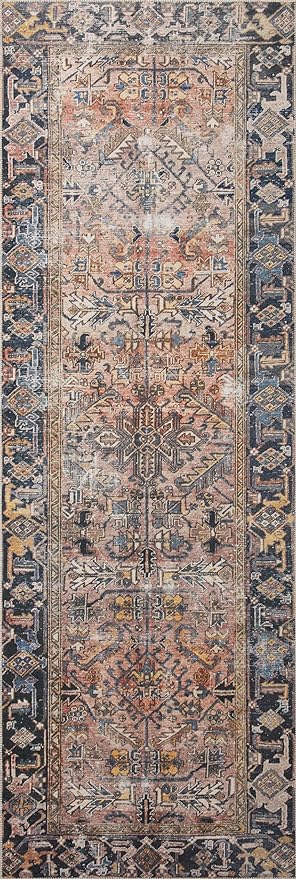 Loloi Chris Loves Julia Jules Collection JUL-02 Terracotta/Multi 2'-3'' x 3'-9'', .13" Pile Height, Accent Rug