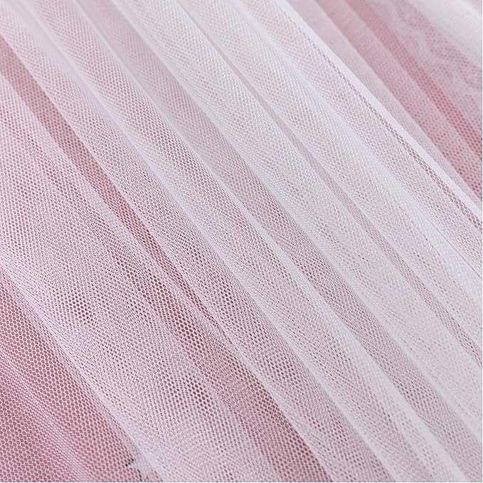 XiDi Curtains for Bedroom Decor, Rainbow Pink-Blue-34-54