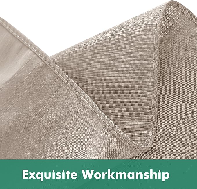 Biscaynebay Wrap Around Bed Skirts with Split Corners for King Beds 15" Drop, Light Camel Adjustable Elastic Dust Ruffles Easy Fit Wrinkle Resistant Silky Luxurious Fabric Machine Washable
