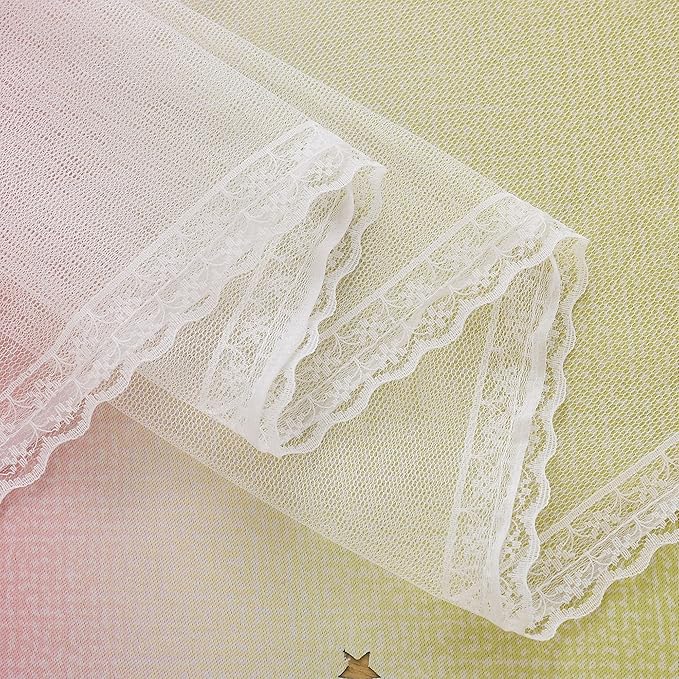 XiDi Curtains for Bedroom Decor, Rainbow Pink PurpleYellow34/96/1