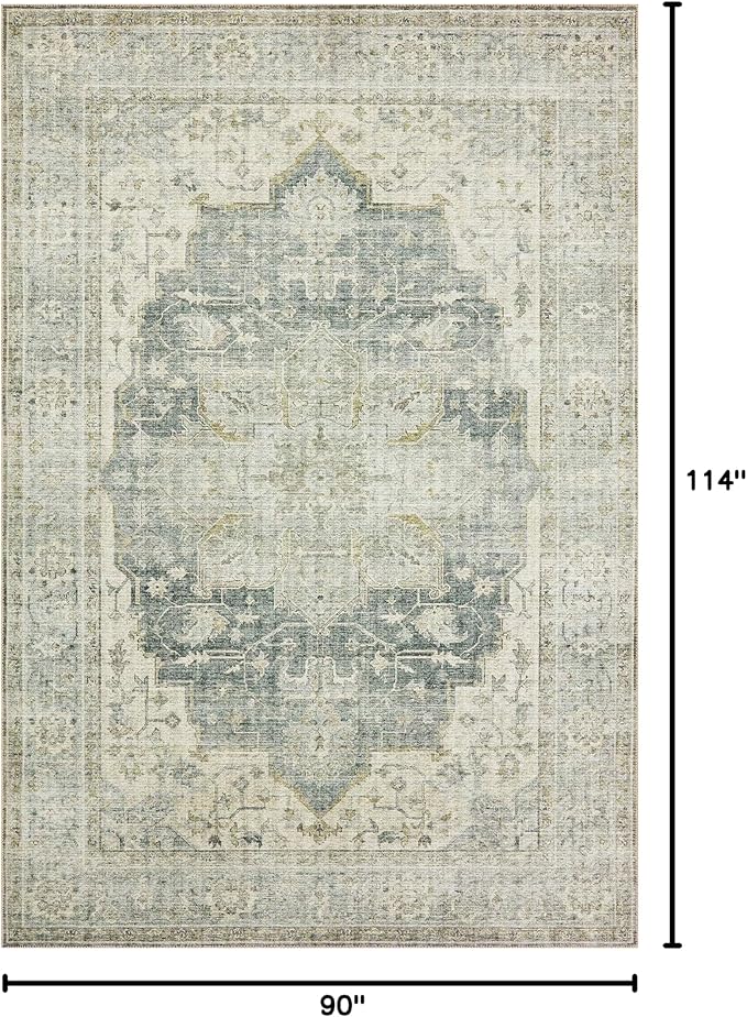 Loloi II Skye Collection SKY-12 Charcoal/Dove 7'-6" x 9'-6" Area Rug