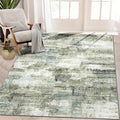 4x6 Rug, Small Area Rug for Living Room, Bedroom, Kitchen, Machine Washable Non-Slip Throw Rug, Modern Abstract Carpet for Entryway Nursery Coffee Table, Green