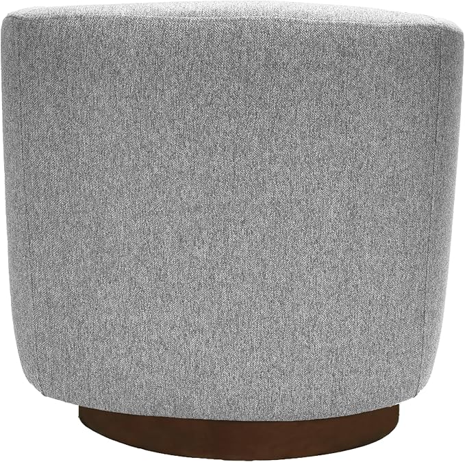 MINCETA Accent Chair,Modern Swivel Chairs for Living Room and Bedroom Reading with Wood Base,Performance Fabric in Gray