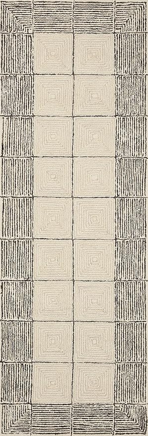 Loloi Chris Loves Julia Francis Collection FRA-02 Cream/Black 2'-3" x 3'-9" Accent Rug
