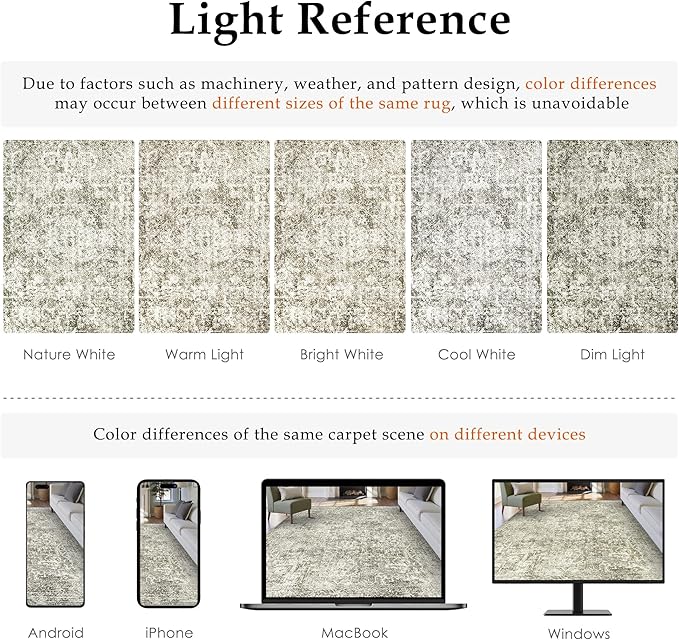 2x3 Entryway Area Rug Vintage Neutral Washable Small Carpet Indoor Non Slip Taupe Kitchen Entrance Mat Low Pile Retro Accent Distressed Throw Rug for Bathroom Bedroom Dining Living Room