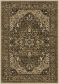 Area Rugs 2'x3' Washable Non-Slip, Floral Vintage Distress Print Pattern Medallion Carpet for Living Room Bedroom Dining Room, Brown Dark Brown