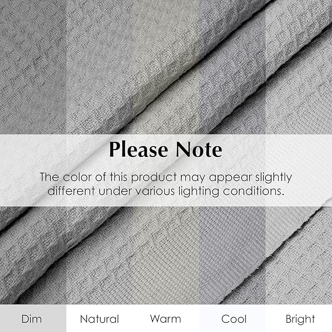Salt Earth 100% Cotton Throw Blanket, Twin, 68"x92" Waffle Throws for Home, Bedrooms, Outdoor and Cozy Couch, Modern Bed Room Decor Blankets, Lightweight, All Season Western Blanket (Scottish Grey)
