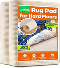 Non-Slip Rug Pad Gripper 9x12 Feet, Anti Skid Mat for Under Area Rugs, Keeps Rugs in Position and Safe, Thick Cushioned Carpet Pad for Hardwood Floors Protection