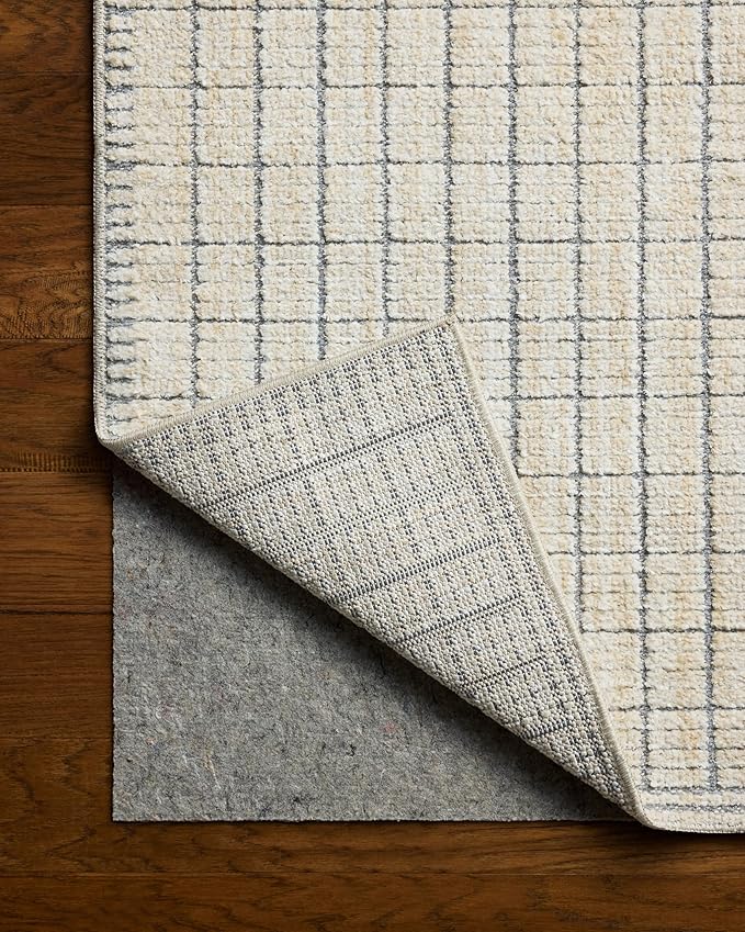 Loloi Amber Lewis Bexley Collection BEX-04 Slate/Natural 9' x 13' Area Rug Neutral, Textured, Living, Bedroom, Dining, Carpet