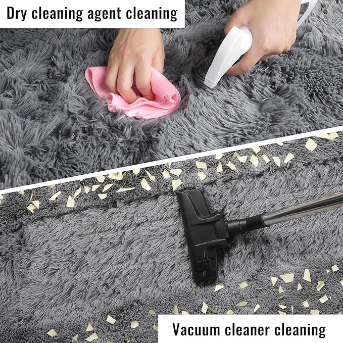 PAGISOFE Super Soft Runner Rugs for Hallway 2x6 Ft,Grey Fluffy Rug Home Decor Aesthetic, Fuzzy Plush Long Bedside Rugs for Room Decor Indoor Fluffy Shaggy Furry Throw Rug for Teen Dorm Nursery