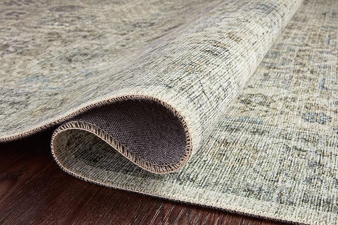 Loloi II Skye Collection SKY-14 Natural/Sage 5'-0" x 7'-6" Area Rug