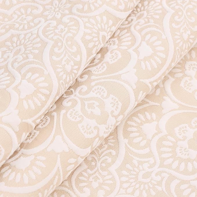 Superior 3 Piece Bedspread Set, Home Bed Decor, Decorative Bed Spread, 2 Pillow Shams, Medium Weight Blanket, Floral Matelasse Coverlet, Bedding Essentials, Enzy Collection, California King, Ivory