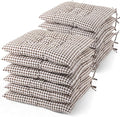 Geetery 12 Pcs Floor Pillows for Classroom Bulk Square Seating Cushions for Floor Chair School Kindergarten Reading Corner, 15.7'' Large Thick Meditation Cushions Yoga Nursery Daycare (Plaid Color)