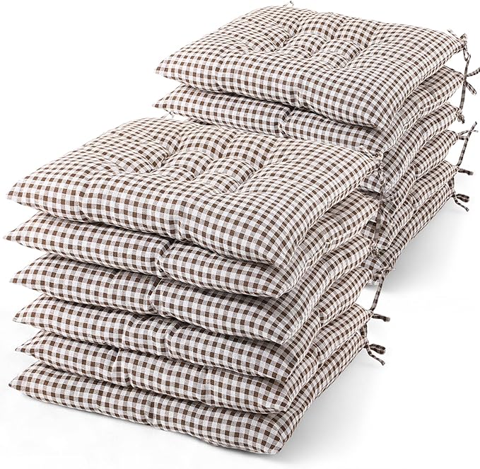 Geetery 12 Pcs Floor Pillows for Classroom Bulk Square Seating Cushions for Floor Chair School Kindergarten Reading Corner, 15.7'' Large Thick Meditation Cushions Yoga Nursery Daycare (Plaid Color)