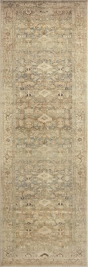 Loloi Margot Collection MAT-04 Antique/Sage 2'-6" x 11'-6" Runner Rug feat. CloudPile, No-Shed Easy Clean Large Patterned Area Rug for Living Room, Bedroom, Dining Area
