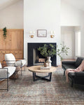 Loloi Chris Loves Julia Jules Collection JUL-05 Lagoon/Brick 2'-0'' x 5'-0'', .13" Pile Height, Accent Rug
