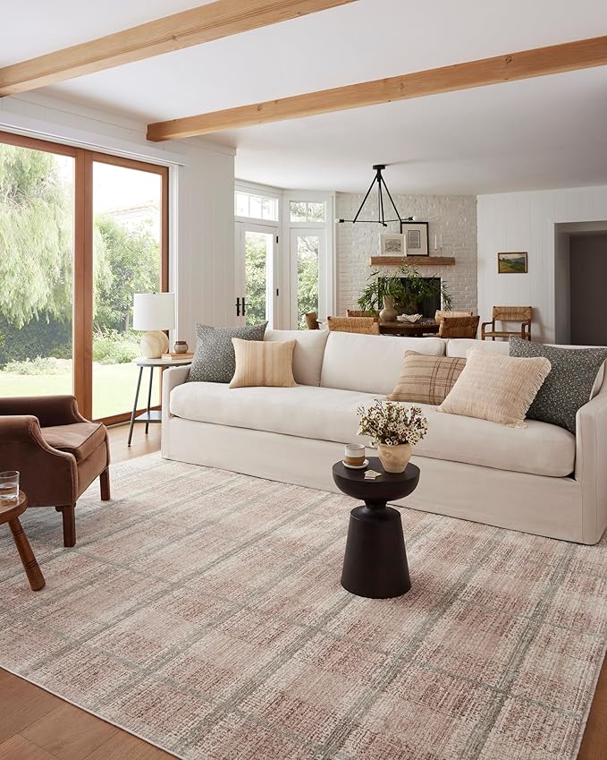 Loloi Angela Rose Ember Collection EMB-06 Clay/Mist 2'-7" x 10'-0" Runner Rug