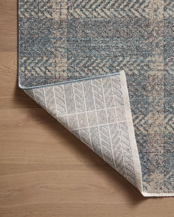Loloi Angela Rose Ember Collection EMB-03 Blue/Beige 2'-7" x 7'-6" Runner Rug