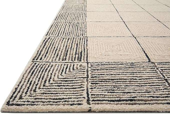 Loloi Chris Loves Julia Francis Collection FRA-02 Cream/Black 7'-9" x 9'-9" Area Rug