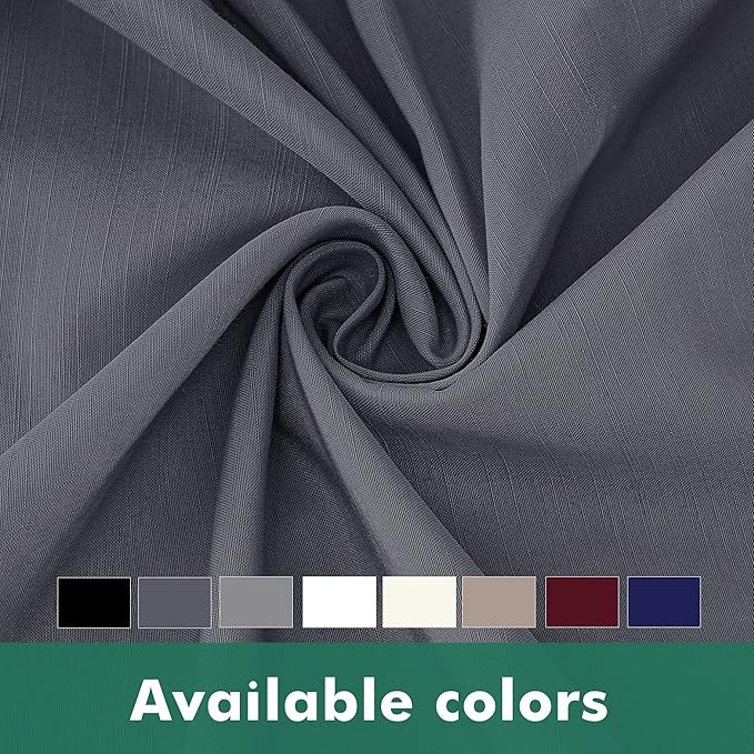 Biscaynebay Wrap Around Bed Skirts with Split Corners for Queen Beds 14" Drop, Dark Grey Elastic Dust Ruffles Adjustable Easy Fit Wrinkle & Fade Resistant Silky Luxurious Fabric Machine Washable