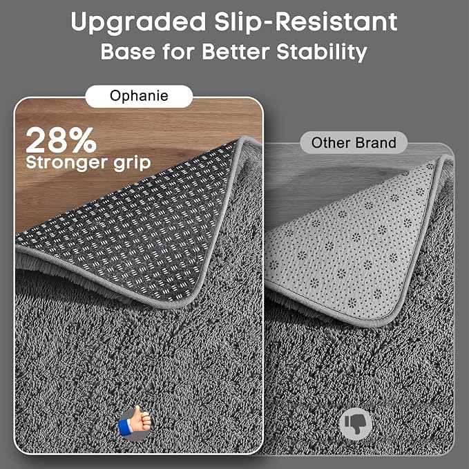 Ophanie 5x7 Area Rugs for Living Room Grey, Fluffy Shag Large Fuzzy Plush Soft Rug, Gray Shaggy Floor Big Carpets for Bedroom Nursery, Kids Home Decor Aesthetic