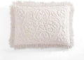 Beatrice Home Fashions Medallion Chenille Bedspread, King Sham, Blush