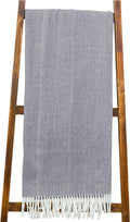 Alashan Cotton Acrylic Adirondack Herringbone Woven Throw - Throw Blanket - Soft, Lightweight, Rockport