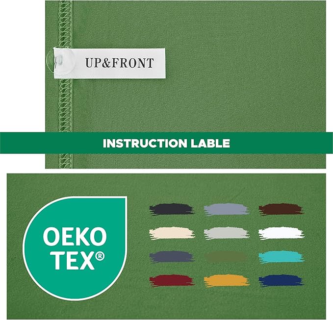 Biscaynebay Decorative Box Spring Cover Queen Size, Sage Luxurious Jersey Knitting Stretchy Wrap Around 4 Sides Bed Skirt for Home/Hotels, Easy Fit Wrinkle & Fade Free Machine Washable