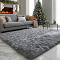 PAGISOFE Plush Washable Area Rugs for Living Room 5x7 Grey, Soft Shaggy Rugs Carpets Fluffy Rugs for Boys Bedroom Kids Room, Shag Plush Rug for Teen Dorm Decor, Kids Home Decor Aesthetic, Nursery