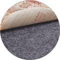 Veken 4 Ft Round Non Slip Cushioned Rug Pad Gripper, Felt and Silicone Backing, 1/4 inch Thick Carpet Liner for Hardwood Floors and Finishes, Under Area Rugs Anti Skid Mat, Keep Rugs Safe and in Place