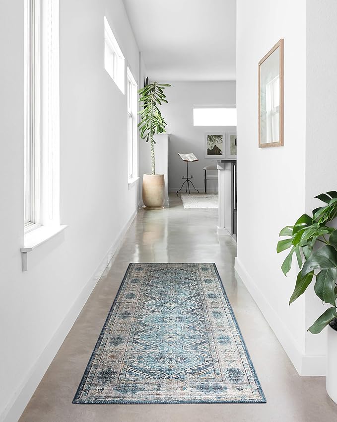 Loloi II Skye Collection SKY-03 Denim/Natural 3'-6" x 5'-6" Accent Rug