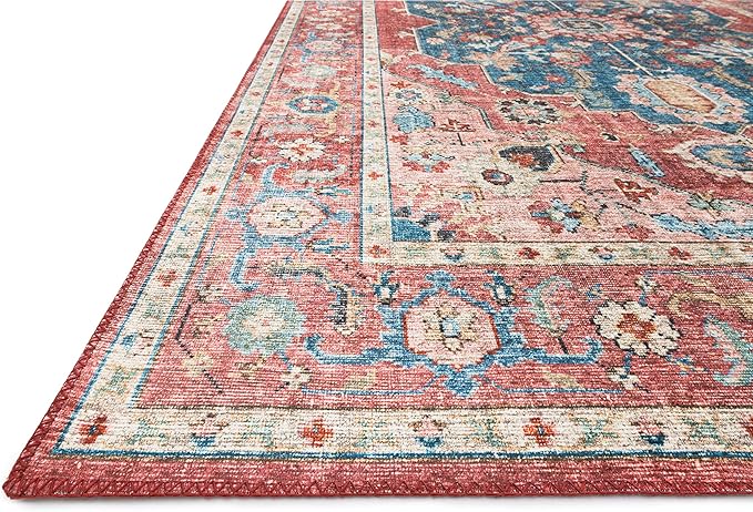Loloi II Skye Collection SKY-05 Brick/Ocean 2'-3" x 3'-9" Accent Rug