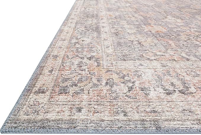 Loloi Skye Collection SKY-01 Grey/Apricot 9'-0" x 12'-0" Area Rug